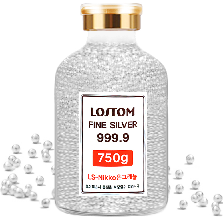 로스톰 순은 999.9% 은알갱이 LS-Nikko 동제련 999.9% 재테크 ls은그래뉼 750g (200돈)