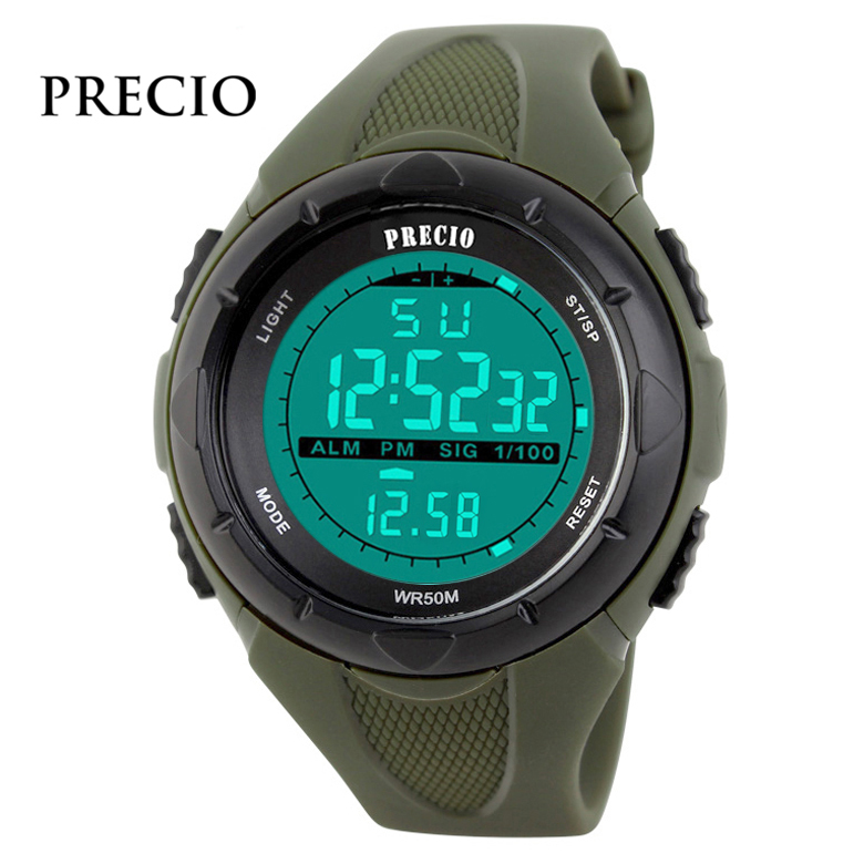 프레시오 남성용 군용 군대 전자방수 손목시계 N25-LK 카키[대]