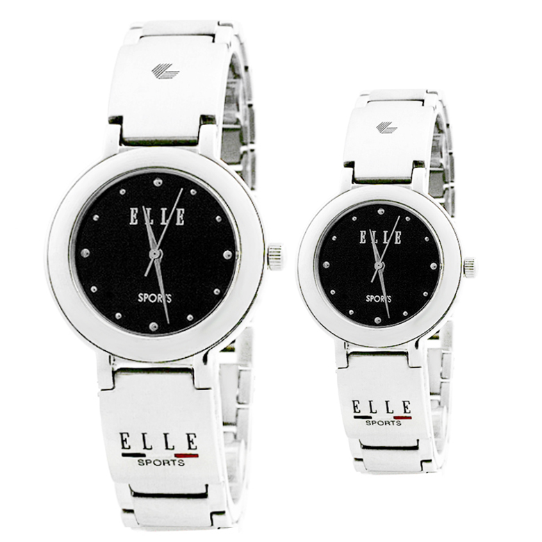 엘르시계 ELLE시계 메탈 아날로그시계 남성용 여성용 ES014 블랙