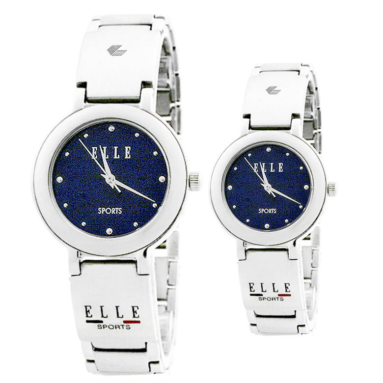 엘르시계 ELLE시계 메탈 아날로그시계 남성용 여성용 ES014 블루
