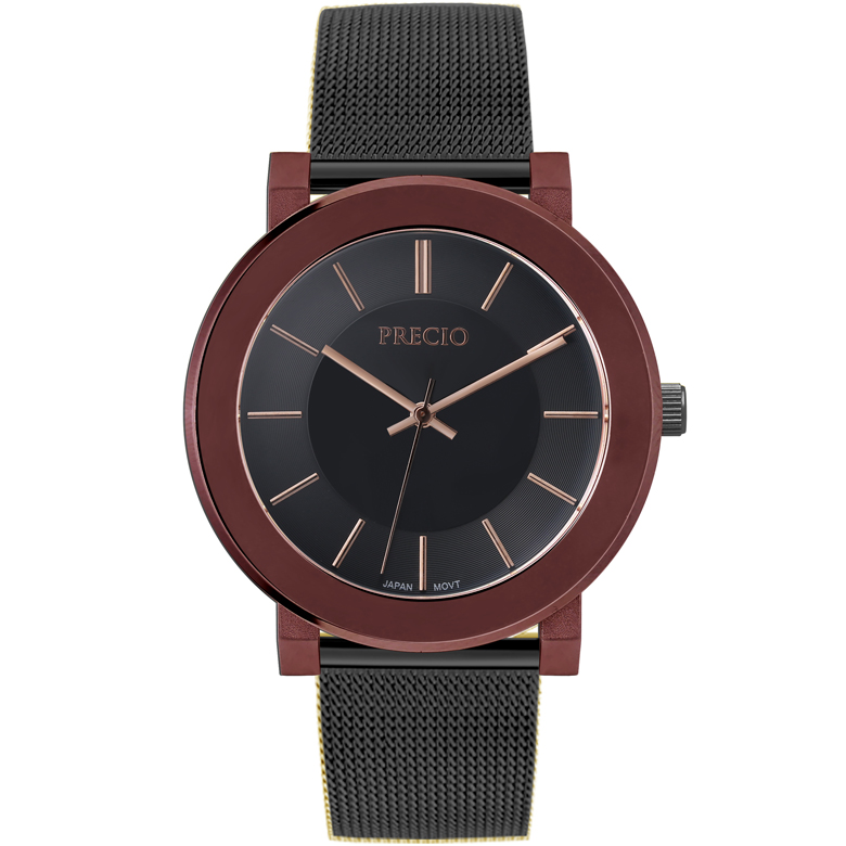 프레시오 아날로그 메쉬밴드 남성용메탈시계 P9002-BRB