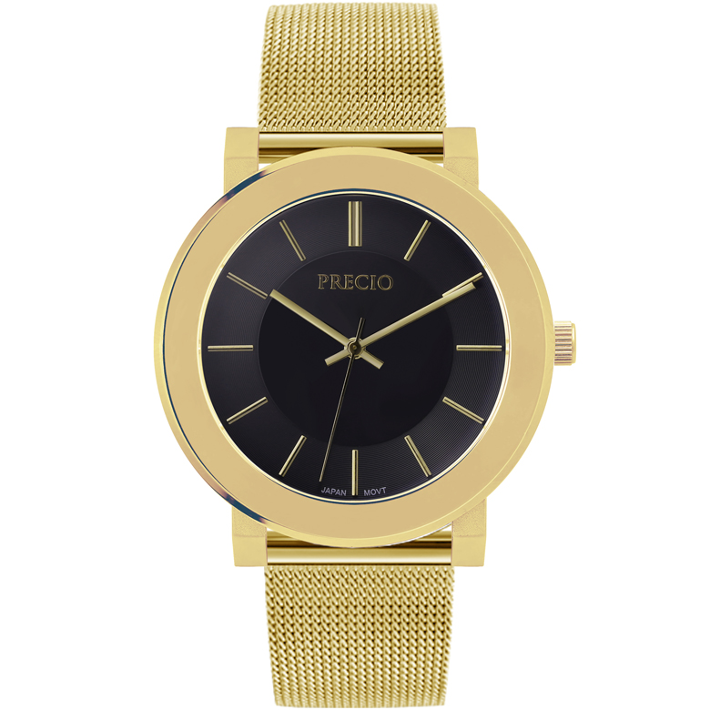 프레시오 아날로그 메쉬밴드 남성용메탈시계 P9002-G