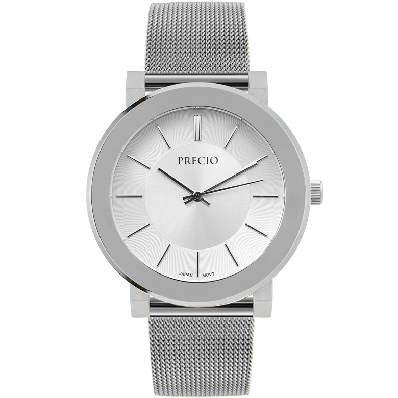 프레시오 아날로그 메쉬밴드 남성용메탈시계 P9002-G